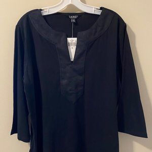 Lauren Ralph Lauren Black Tunic